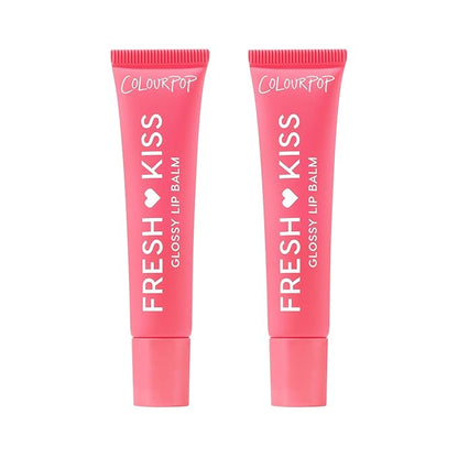ColourPop Fresh Kiss Glossy Lip Balm - Hydrating Lip Care Enriched with Peptides, Hyaluronic Acid, Shea Butter & Vitamin E for an Ultra-Cushiony Formula - Watermelon Sugar (2 Count)