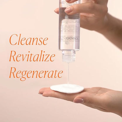 CHADO Cleansing and Revitalizing Micellar Water | Facial Cleanser and Makeup Remover for Sensitive Skin | Alcohol Free | Cruelty Free | Gentle and Revitalizing for All Skin Types – 100 ml.