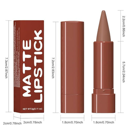 Sculpting Matte Lip Liner pencil,Gradient Matte Lipstick Crayon,Smooth Creamy Texture lip Pencil, Waterproof Smudge Proof Lipstick Pencil,Highly Pigmented Lip Makeup,Vegan Beauty.01#+02#