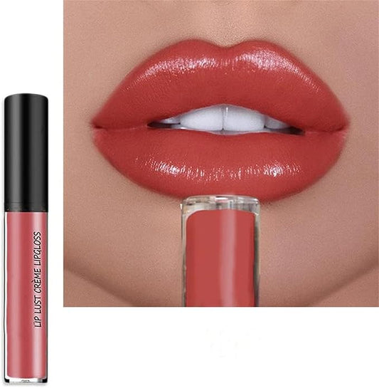 Kayswnag 12 Color Cream Texture Waterproof Lipstick, Lip Gloss Lip Lust Creme Lipgloss Liquid Lipstick,Waterproof Long Lasting Velvet Lip Gloss (11#)