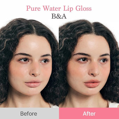 dasique Pure Water Lip Gloss 0.09 oz | Variety of Colors | Dewy Gloss | Buildable Gloss Tesxture | Non-Sticky | K-beauty (#07 Soft Fig)