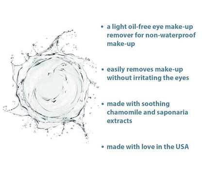 Raya Eye Make-Up Remover 8 oz (105) | Oil-Free, Make-Up Removing Cleansing Fluid | Gently Removes Non-Water-Proof Mascara | Great For Sensitive Skin