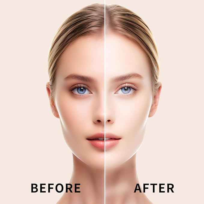 50 ML Goth White Foundation Makeup,Face Body Paint Full Coverage Liquid Color Changing Pale White Foundation,Concealer Color Corrector Halloween Cosplay Sfx Makeup for Clown