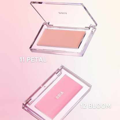 BBIA Ready To Wear Downy Cheek Cream Blush - Creamy Blendable & Buildable Blush Dewy Texture & Matte Finish High Pigment Longlasting Lightweight Natural Face Makeup (12 DOWNY BLOOM)
