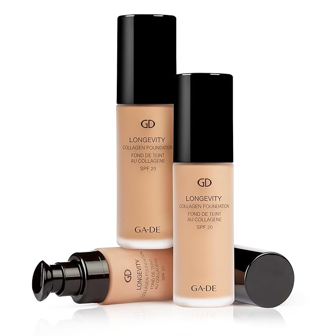 GA-DE Longevity Collagen Foundation 503 - SPF Face Makeup - Hydrates Skin and Improves Elasticity - Full Coverage and Matte Finish - 1 oz