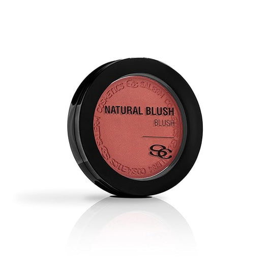 SALERM - Compact Powder Blush - Natural Blush - 8 g - Tone Scarlet - Natural-Looking Blush - Long-Lasting - Soft and Lightweight Texture - Buildable Coverage