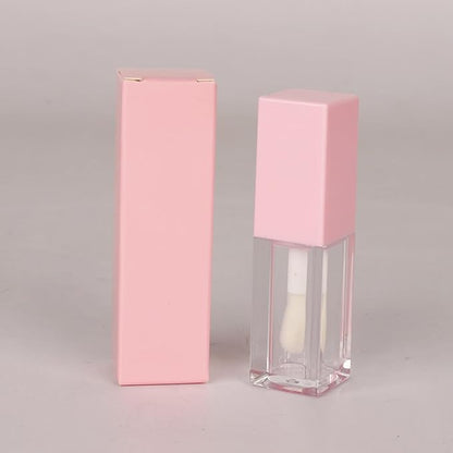 25pcs 25 * 25 * 86mm Craft paper box for lip gloss 350gms lipstick packing box for lipgloss tubes(pink paper box 25pcs) (Pink)