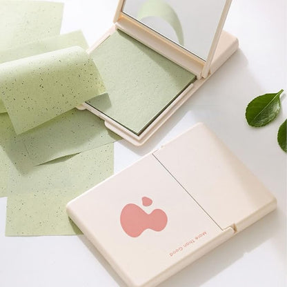 Oil Blotting Sheet, Soft Oil Blotting Paper Comfortable Compact Portable 250 Pcs with Mirror for Party