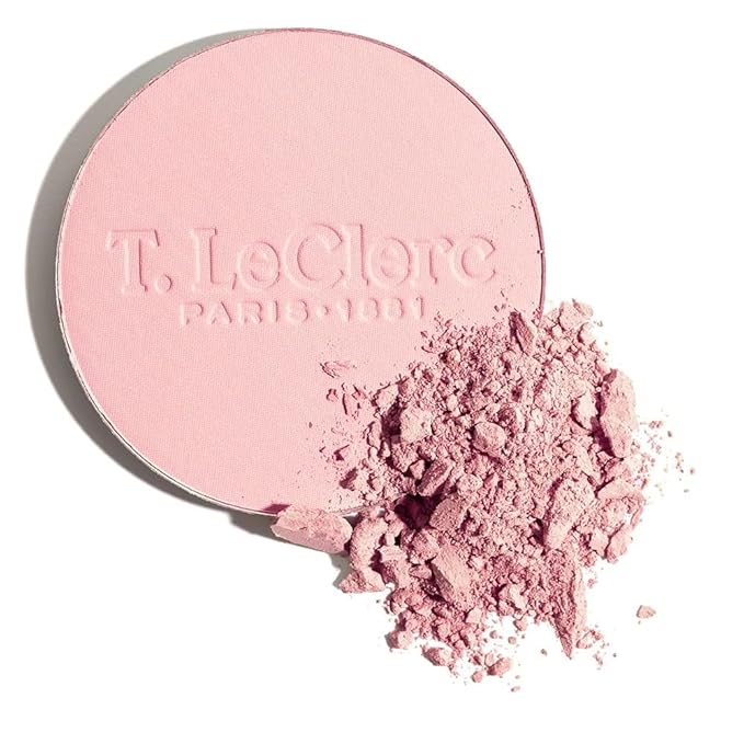 T.LeClerc Rice Compact Powder – Anti-Aging Pressed Powder with Brown Rice Ferment – Long-Lasting Natural Matte Finish – Moisturizing | Non-Comedogenic Face Powder (ORCHIDÉE, 9G)