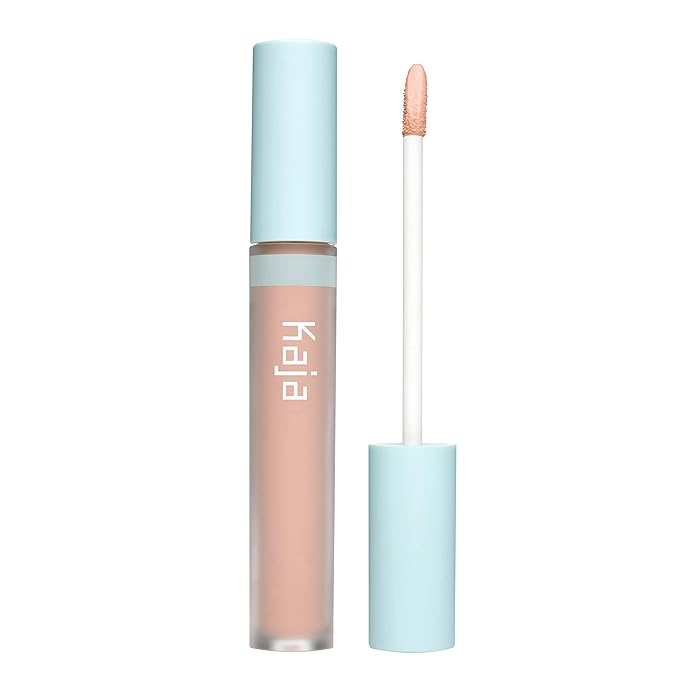 Kaja Lip & Blush Glazed Keychain Stain - Jelly Charm 05 Peach Fizz + Liquid Concealer - Cat Nap, 0.19 Oz Bundle
