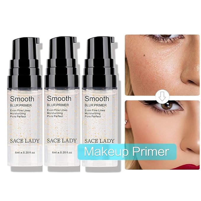 Full Coverage Liquid Concealer for Eye Circles & Face Primer Makeup Base, Long Wear Waterproof Smooth Creamy Foundation Primer Corrector Flawless Poreless Cosmetic
