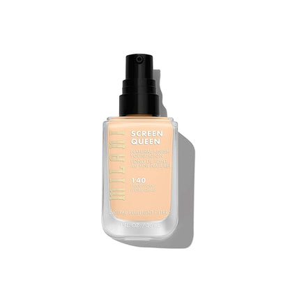 Milani Screen Queen Liquid Foundation Makeup - Cruelty Free Foundation With Digital Bluelight Filter Technology (Nude Ivory)
