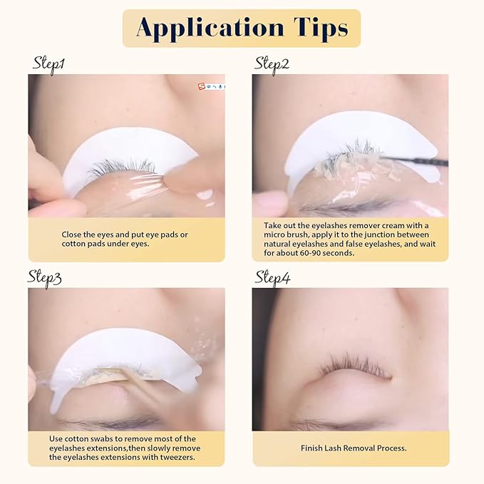 Eyelash Extension Remover 15g - 1Min Fast Dissolve No Damage to Natural Lash - Professional Adhesive Remover Supplies (Original)