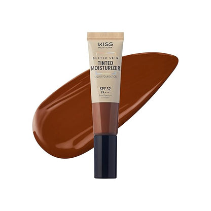 Tinted Moisturizer with SPF 32 PA+++ (Mocha), 12 Hour Hydrating Sunscreen for Face, No White Cast, Natural Radiant Finish, Medium Coverage, With Hyaluronic Acid, Vitamin E, Peptide