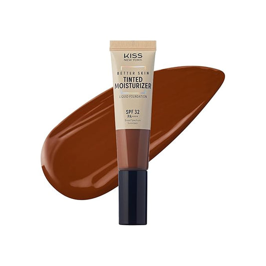 Tinted Moisturizer with SPF 32 PA+++ (Mocha), 12 Hour Hydrating Sunscreen for Face, No White Cast, Natural Radiant Finish, Medium Coverage, With Hyaluronic Acid, Vitamin E, Peptide