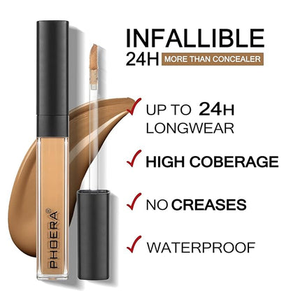 2PC Foundation Makeup&Liquid Concealer,Naturally Liquid Foundation,Full Coverage Mattle Oil-Control Concealer,Multi-Use Makeup Concealer for Acne,Dark Circles(A102+102, 30ml+3ml)