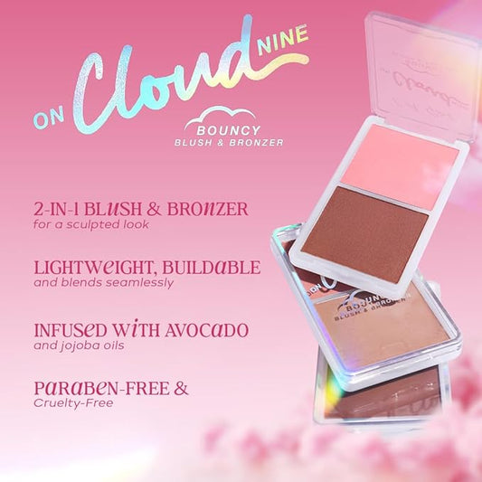 L.A. Girl On Cloud Nine Bouncy Blush Bronzer, Coral Bliss GBL499