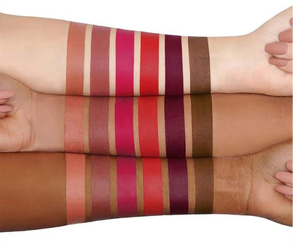 MAEPEOR Matte Liquid Lipstick 6PCS Nude Brown Velvety Lip Gloss Kit Long-Lasting Wear Non-Stick Cup and Not Fade Lipstick Set for All Undertone (Nude-Brown Series, 6PCS-D)