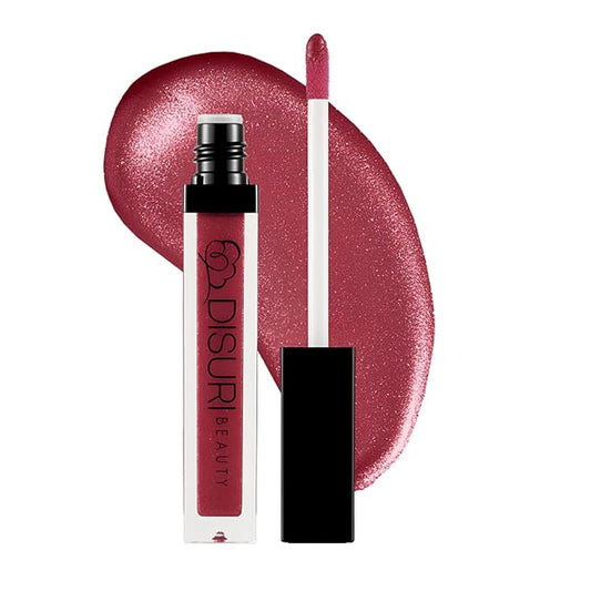 Shimmer Lip Gloss - Non-Sticky Girls Gloss - Long Lasting High Shine - 0.7 FL Oz Gloss for Girls & Women - Cruelty Free - (Pinky Promise: S22)
