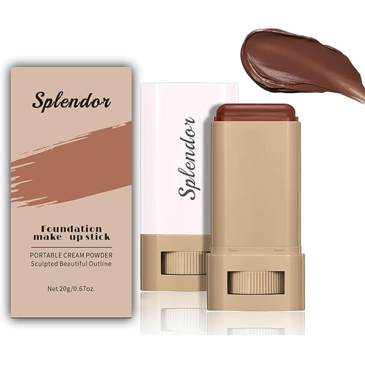 Splendor Serum Enhanced Skin Tinted Balm, Solid Tinted Moisturizing Serum Contour Stick Foundation Face Stick splendor balm, Natural Makeup for Women (1#)