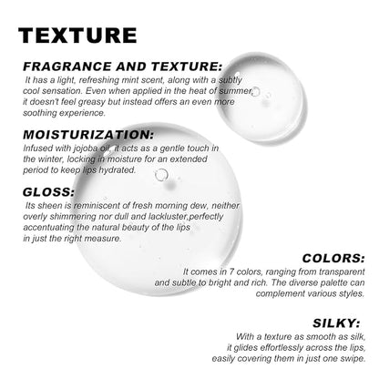 YOUNG VISION Lip Glow Oil, Lip Gloss with Jojoba Seed Oil, Moisturing and Plumping,0.20 fl oz(Pack of 1)