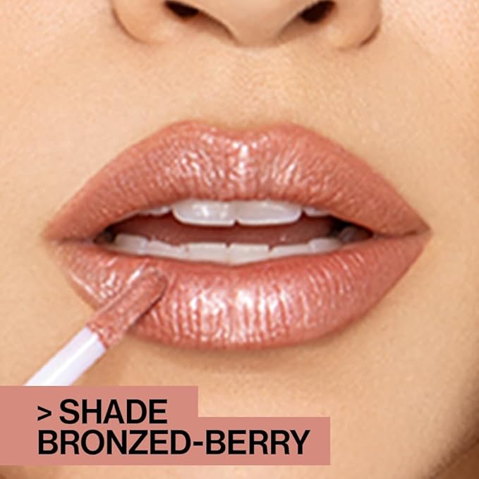 wet n wild MegaSlicks Lip Gloss, Ultra-Glossy, Vitamin-E Enriched, Ultra-Gloss High Shine Moisturizing, Cruelty-Free & Vegan - Attitude Check