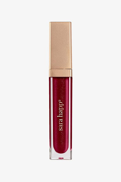 Sara Happ Wild Berry Slip Luxe Gloss with Subtle Shimmer - High-Impact Shine & Long-Lasting Wear, Nourish, Hydrate, and Heal Your Lips, 0.21 fl. oz.