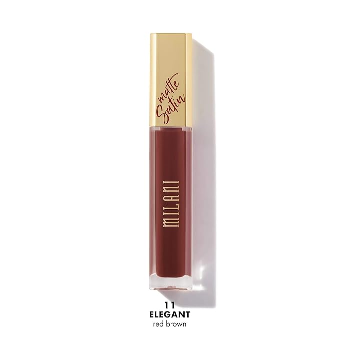 Milani Amore Satin Matte Lip Crème - Elegant (0.22 Fl. Oz.) Cruelty-Free Nourishing Lip Gloss with a Soft, Full Matte Finish