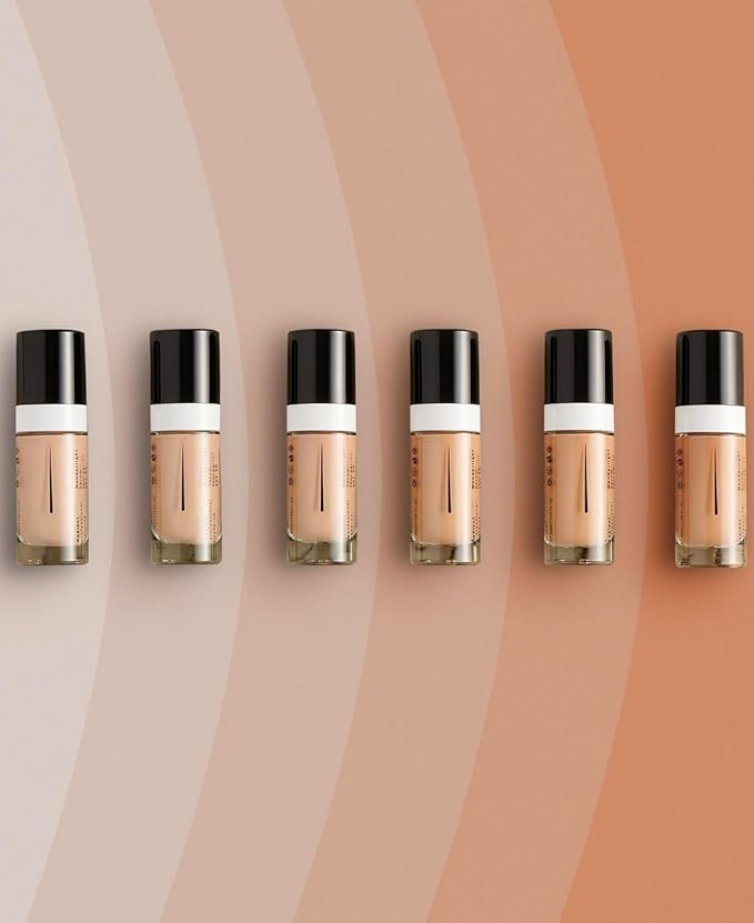 Radiant Professional Wonderlight Serum Liquid Foundation for Makeup Kit - Alternative to Bronzer Powder - Color Corrector & Under Eye Concealer - Matte Eyeshadow Base - 1.01 oz - Dark Beige (06)