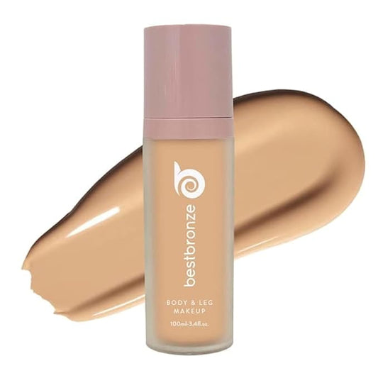 Best Bronze Bombshell Body Makeup - Tattoo Cover Up Makeup & Body Foundation Waterproof - Tattoo Concealer Waterproof for Scars, Varicose Veins Cover Up & Leg Foundation (NC38 Medium Beige Peach)