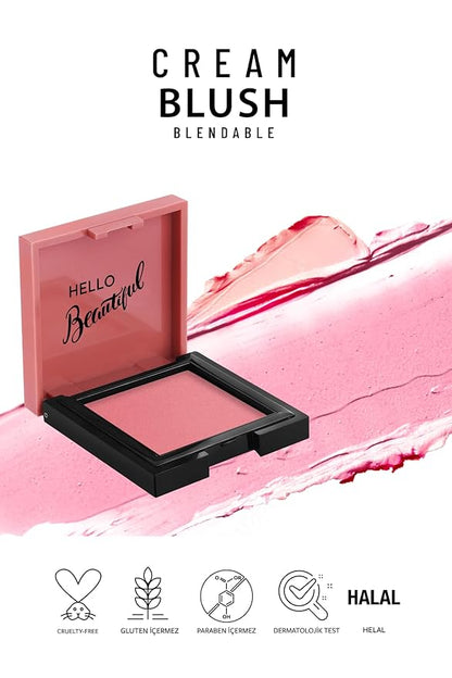 Cream Blush 41 | Pink | Fresh | Healthy & Natural Look | Ligh Weighted Formula | Sebum Control Richly Pigmented | Easily Blendable | Long Lasting | Semi Matte | 0.18 oz.