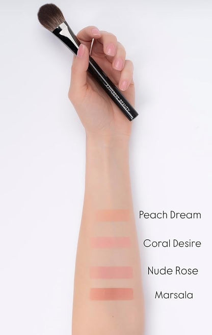 Ethereal Beauty - Mineral Veil Blush - Marsala - Semi Matt Finish, Ultra - Thin, Non - Powdery, Natural, Clean, Vegan 0.18 OZ.