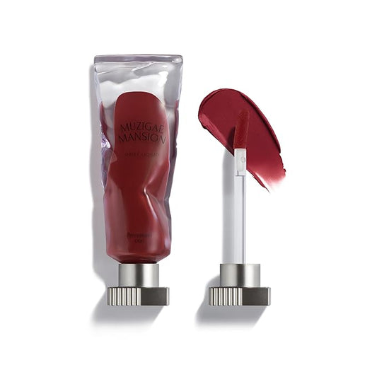 Objet Lip Stain (Unique Paint Tube Design) – Velvet Matte Tint, Long-Lasting Waterproof Lipstick, Hydrating Korean Makeup, Red & Rose Gloss, K-Beauty Tinted Lipstain (09 PERCEPTION)