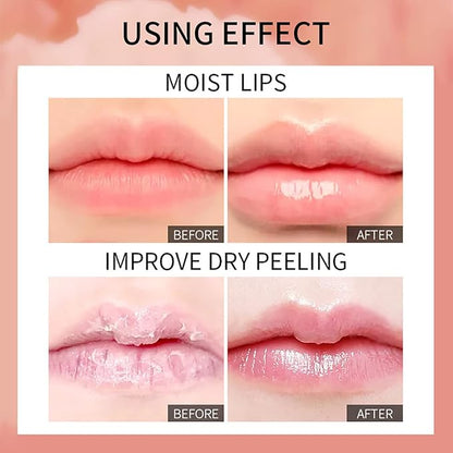 3 Set Alve Color Changing Lip Oil Hydrating Tinted Plump Lip Gloss, Glass Lip Glow Oil Fresh Texture & Non-sticky, Repairing Lightening Lip Lines Lip Care- 01