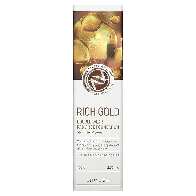 Enough Rich Gold, Double Wear Radiance Foundation SPF 50+ PA+++, #13, 3.53 oz (100 g)