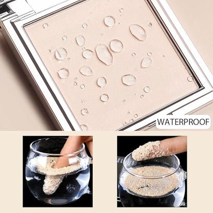 Matte Invisible Poreless Pressed Face Powder Makeup,Lightweight Breathable Vegan Setting Powder (02#Light)