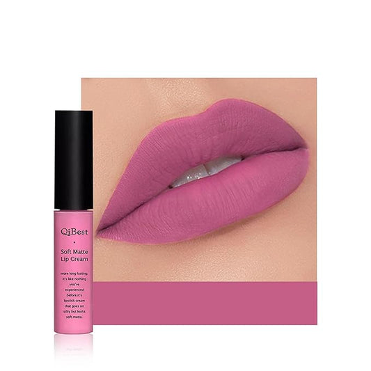 Velvet Matte Liquid Lipstick Makeup Long-Lasting and Waterproof Wear, Non-Stick Cup Lip Gloss,(Pink Purple 620)