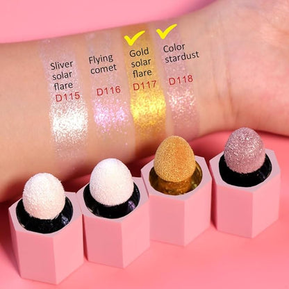 evpct Light Liquid Face Highlighter Makeup Waterproof Long Lasting Mermaid Pink Rose Gold Glimmer Glow Sparkly Glitter Body Shimmer Oil Liquid Luminizer Stick Highlight Illuminator for Face Body Cheek