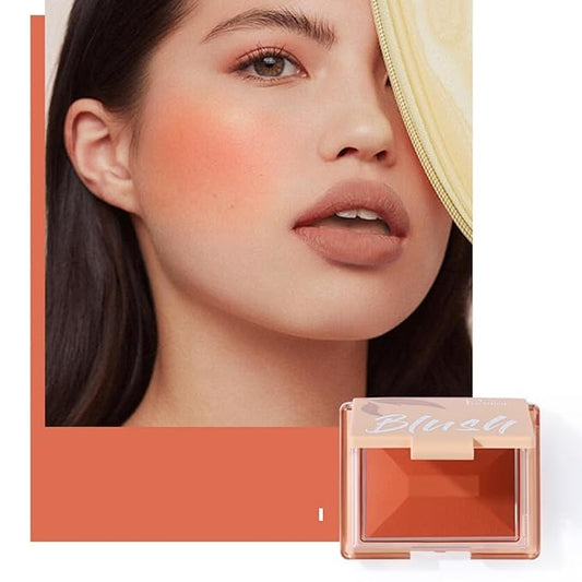 MAEPEOR Powder Blush Lightweight Smooth Blendable Matte Face Blush Highly Pigmented Powder Blusher for All Skin Tones (Color 07)