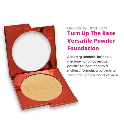 ONE/SIZE by Patrick Starrr Turn Up The Base Versatile Powder Foundation Medium Dark 4 (G)