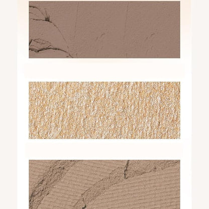 1 PC 4 Color Face Lift Facial Highlighter Blusher Contour Palette, 4 Color Multi Purpose Silky Facial Blusher Contour Facial Highlighter Palette (V01, 8g)