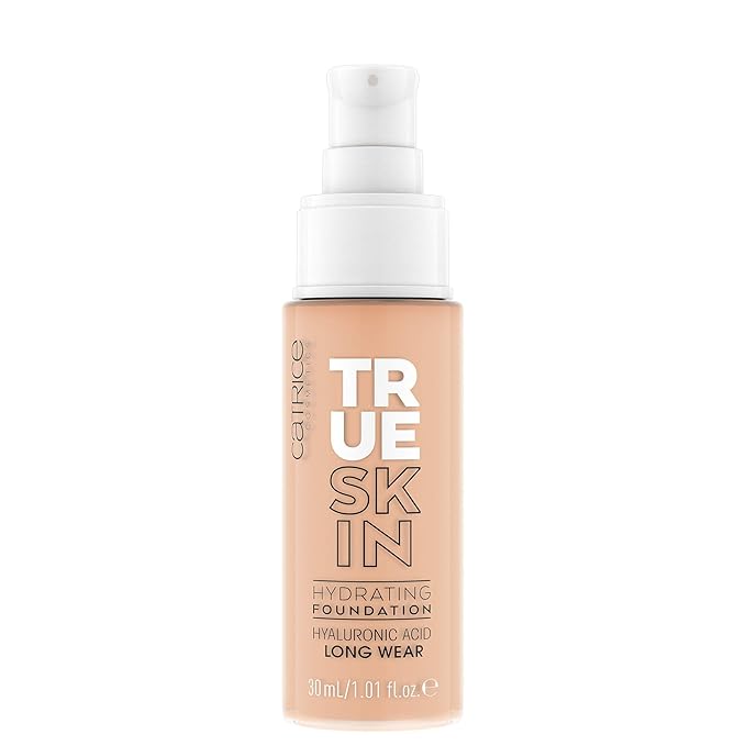 Catrice | True Skin Hydrating Foundation | Lightweight Buildable Coverage with Hyaluronic Acid and Watermelon Seed Oil | Vegan & Cruelty Free (015 | Warm Vanilla)