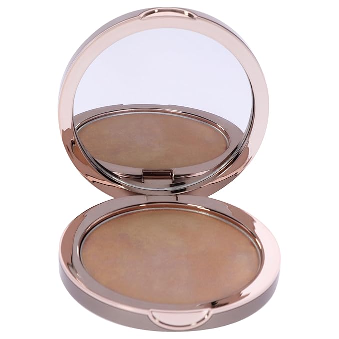 Pure Light Compact Illuminating Powder - Aura - Lightweight, Long Lasting, Loose Setting Powder Face Makeup For Brightening And Radiant Finish - Light Coverage - Vegan - Cruelty No-0.34 oz