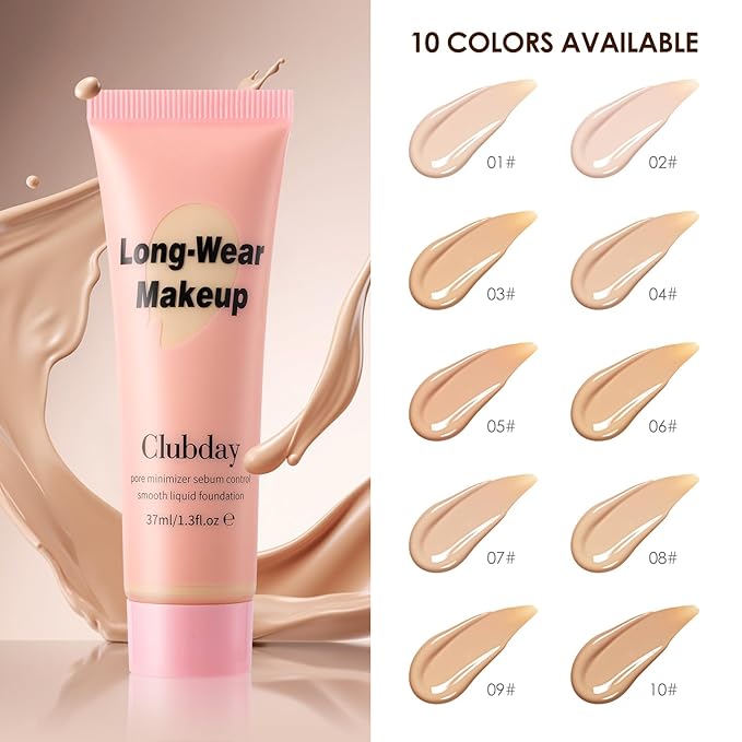 Liquid Foundation Full coverage Long-Lasting Buildable Weighless Foundation Cream Active Wear Color Stay Makeup-08