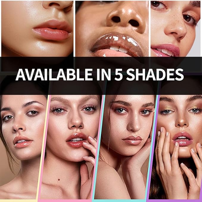 Hydrating Lip Glow Oil, Moisturizing Lip Glow Oil, Nourishing Glossy Transparent Lip Oil, Plumping Lip Oil, Lip Balm, Non-sticky Tinted Toot Lip Balm for Lip Care (ROSEWOOD) 0.2 OZ