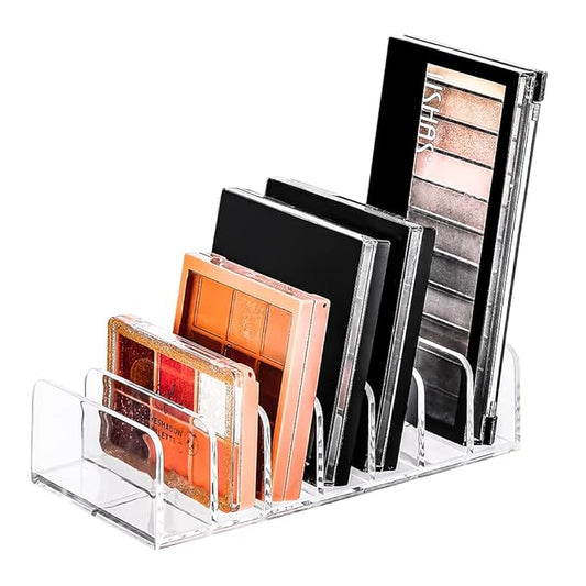 Eyeshadow Makeup Palette Cosmetic Organizer - Waterproof Eyeshadow Organizer for Eye Makeup Palette,Bathroom Countertop,7 Sections (1PCS-Small)