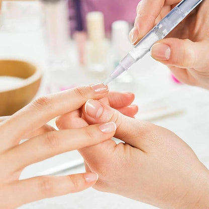 40 Pack 3 ML Transparent Twist Pens, Empty Cuticle Nail Oil Pen with Brush Tip, Cosmetic Lip Gloss Containers Applicators Eyelash Growth Liquid Tube with 2 Stickers