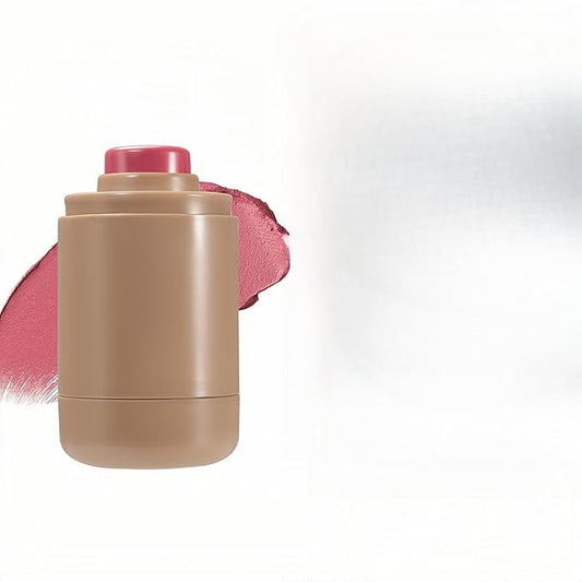 MAEPEOR Matte Blush Stick Creamy Natural Looking Finish Face Blush Long-Lasting Lightweight Buildable Blushes Stick for Cheeks (Color H01)