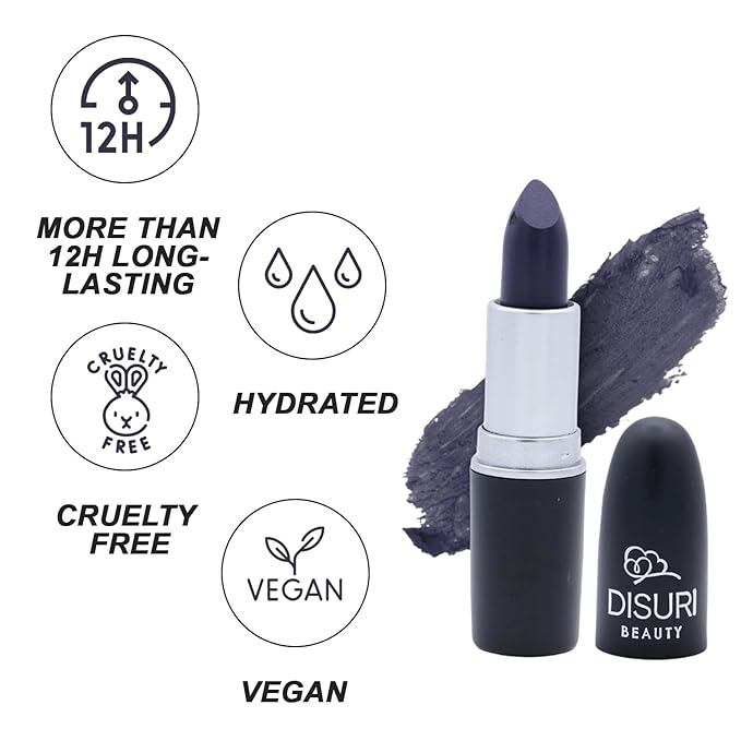 Mate Bullet Long Wear Lipstick - Vegan and Cruelty-Free Lip Matte Lipstick - Smudge and Waterproof Matte lipstick with Moisturizing Formula - All Day Comfort - (Mystic Slate #23)