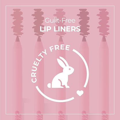 Mocha Lip Liner Pencil for Women - Soft Moisturizing, Creamy Long-Lasting Texture, Smooth Glide & Defined Finish